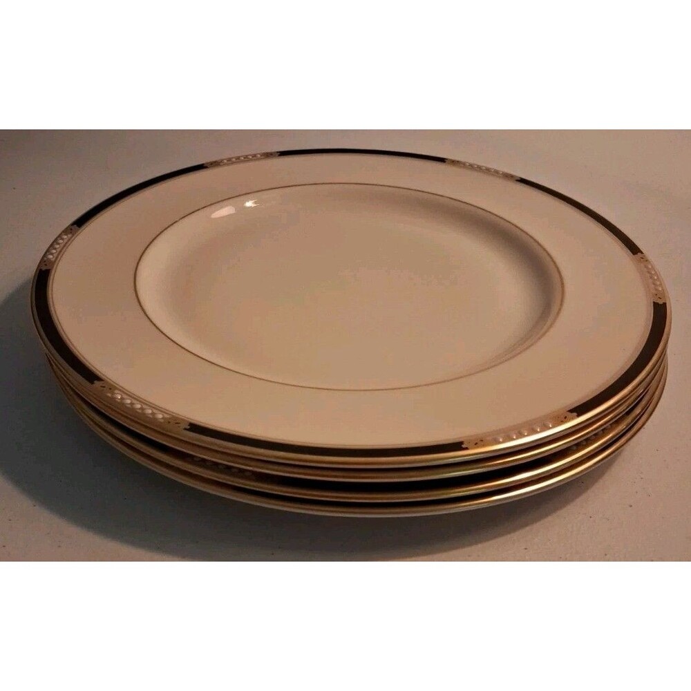 Lenox Presidential Collection USA HANCOCK GOLD 10.5" DINNER PLATES Set of 4